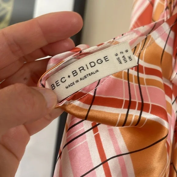 Bec & Bridge Tommy Plaid Midi Dress - Picture 5 of 5